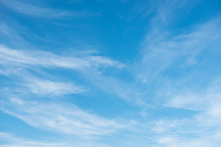 蓝蓝的天空背景与柔软的白云