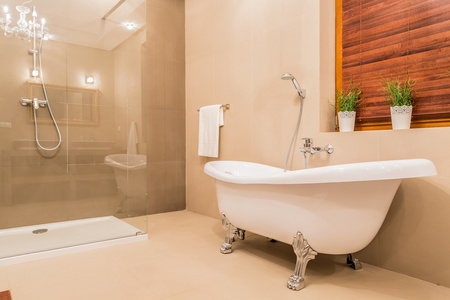 现代设计的浴室