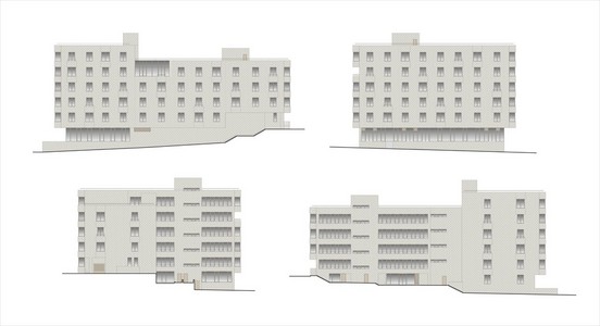 建筑物 构筑物的早期和中期二十世纪。图纸的房子的古典建筑中结束了 181920 世纪