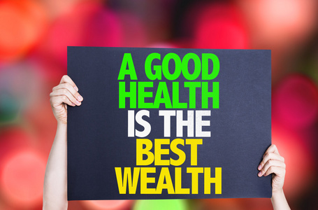 一个好的健康是最大的财富卡图片