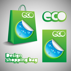 生态环保购物袋设计图片