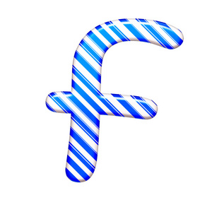 字母 F 的焦糖色是蓝色