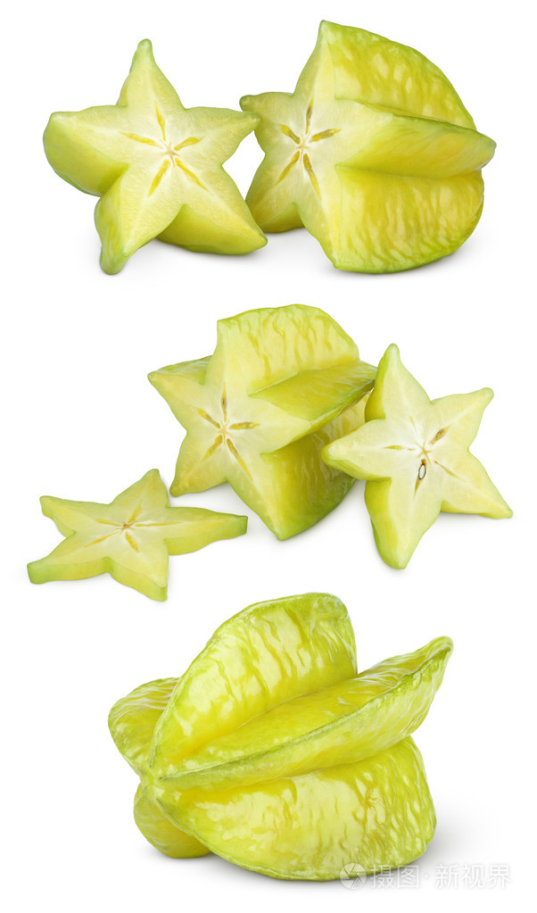 杨桃或杨桃切片