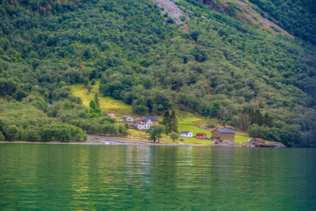 在挪威 Sognefjord 视图