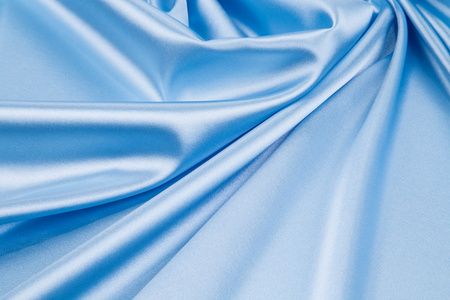 蓝色丝绸质地轻布照片