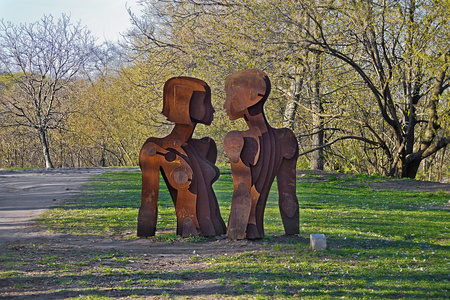 基辅公园的雕塑