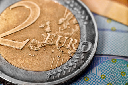 两个欧元硬币