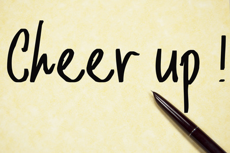 振作起来文字写在纸上照片