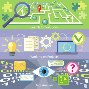 搜索解决方案数据分析工作项目图片