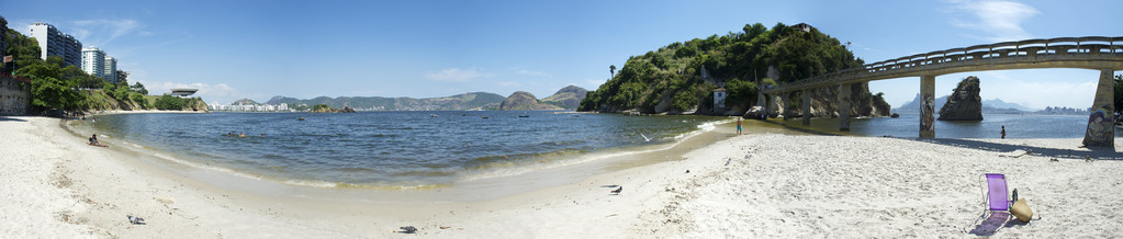 力拓德里约热内卢全景蟒蛇 Viagem 海滩 Niteroi