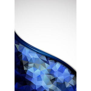 蓝色水晶抽象图案。业务设计