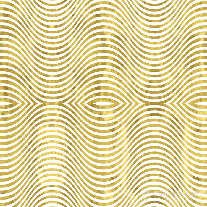 白色和金色的模式