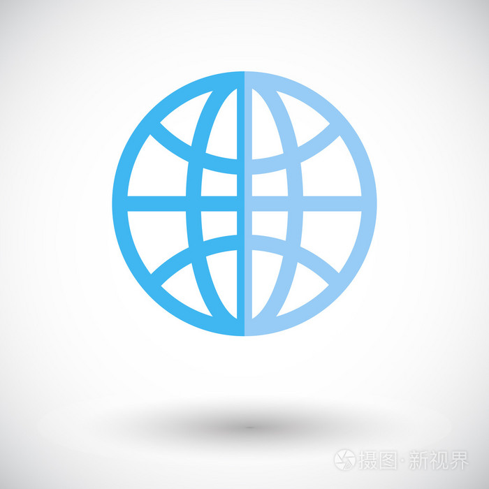 地球平面图标