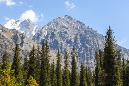 山风景。吉尔吉斯斯坦。ala 邸