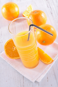 新鲜的橘子桔子汁