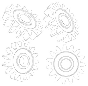 齿轮的集合图片