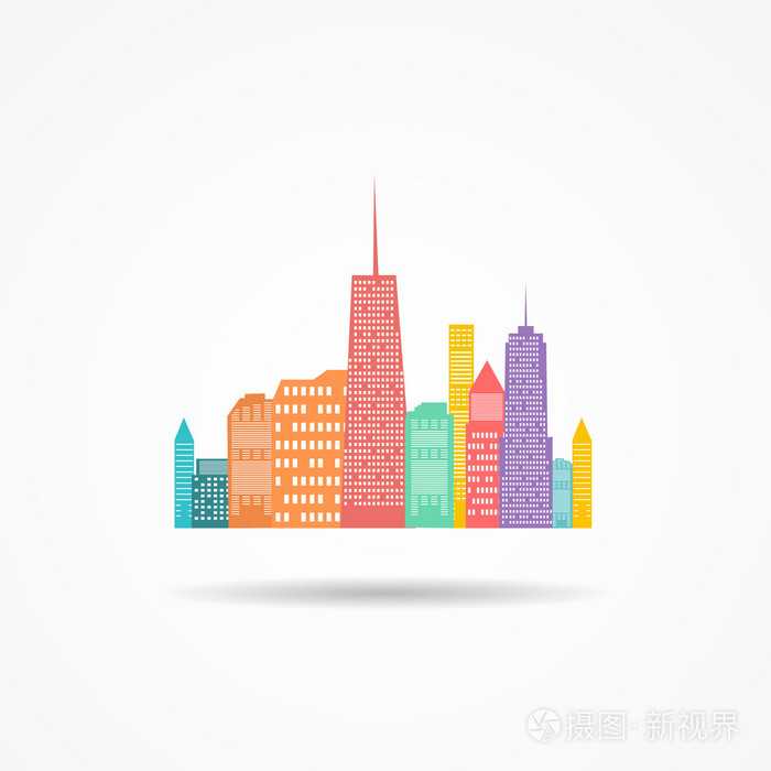 城市图标矢量图