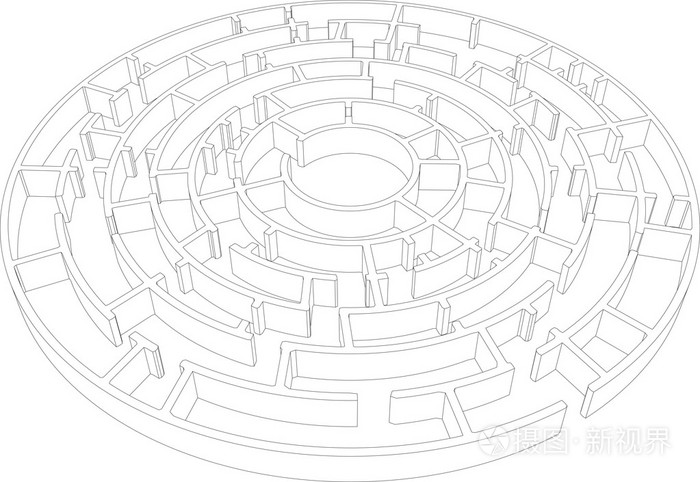 一轮复杂的迷宫矢量