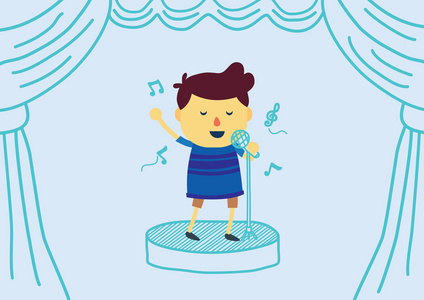 麦克风卡通图片-麦克风卡通素材-麦克风卡通插画-摄图新视界