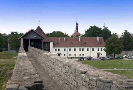 院子里的堡垒。纳尔瓦。爱沙尼亚
