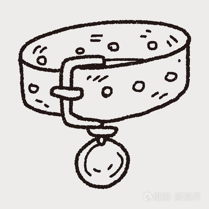 嘟嘟宠物项圈插画-正版商用图片1ik5xq-摄图新视界