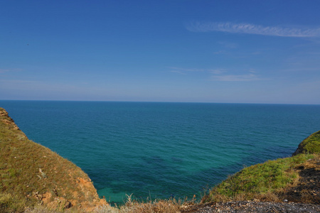 保加利亚的黑海。滨海景观。kaliakra 岬