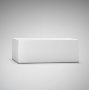 白色的盒子样机照片