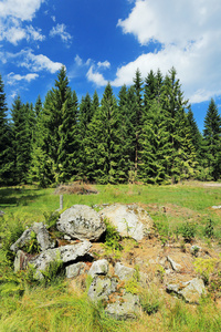 美丽的风景，从夏山舒马瓦山波希米亚南部，捷克共和国