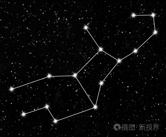 室女座星图图片