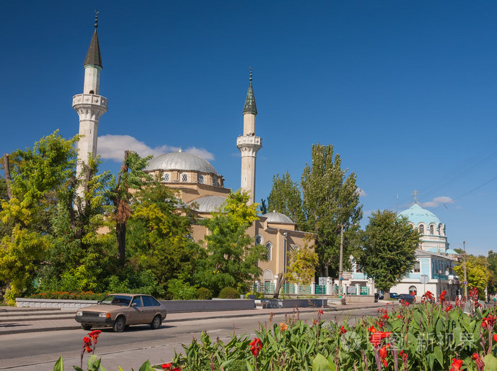 克里米亚半岛.叶夫帕托里亚,juma 杰米清真寺德夫莱特 · 格莱汗