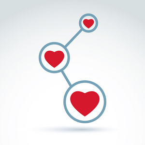 连接,抽象的链接符号情感的儿童女孩在耳机听音乐和唱歌.