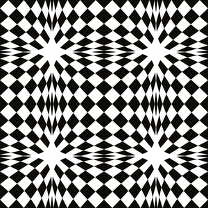 无缝黑色和白色的几何图案