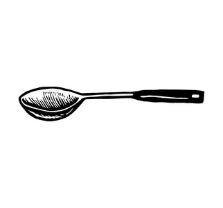 矢量图的烹饪勺子