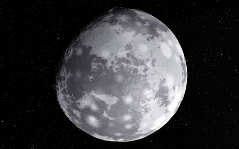 月球详细的特写图片