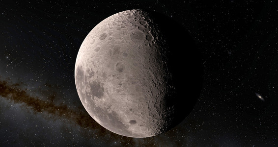 月球详细的特写图片