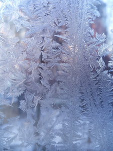冬天玻璃上的冰模式