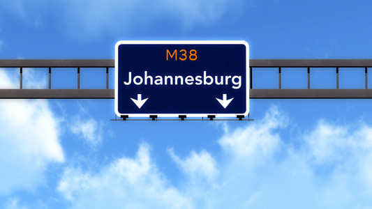 约翰内斯堡南非公路路标