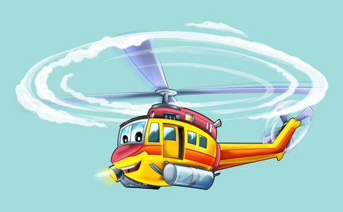 卡通直升机图图片