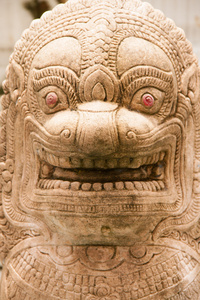 狮子一样的生物，在泰国的雕像