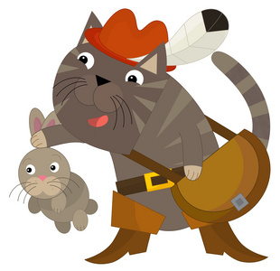 卡通猫-穿靴子的猫照片