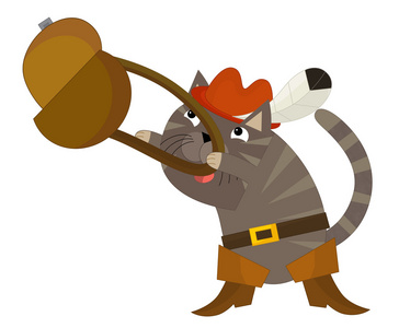 卡通猫-穿靴子的猫照片