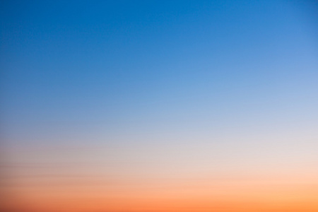 蓝色和橙色的夕阳图片