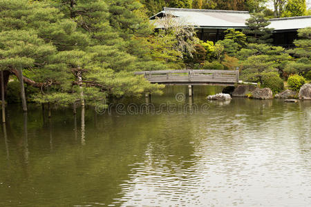 日本花园的风景。