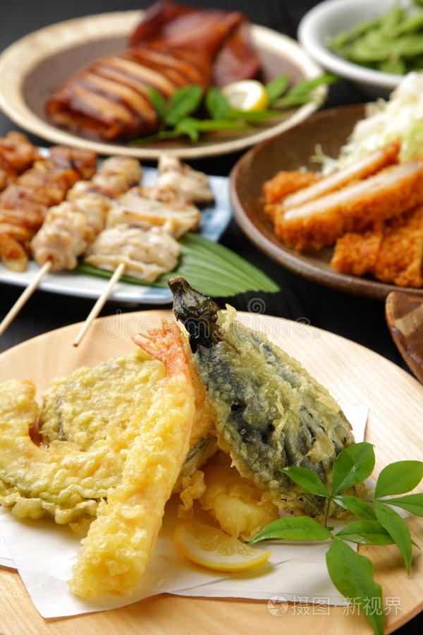 调料品 海鲜 营养 处理 蛋白质 日本 油炸 健康 美味的