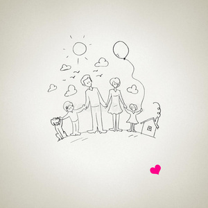 我爱我的家我爱我的家人照片