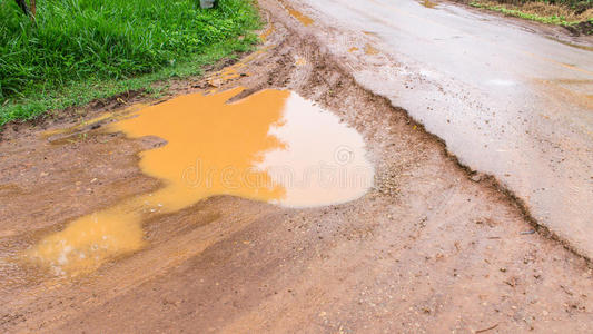 雨后的土路