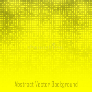 抽象的黄色技术发光背景。