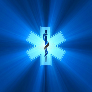 闪光星耀生命之星符号闪光照片