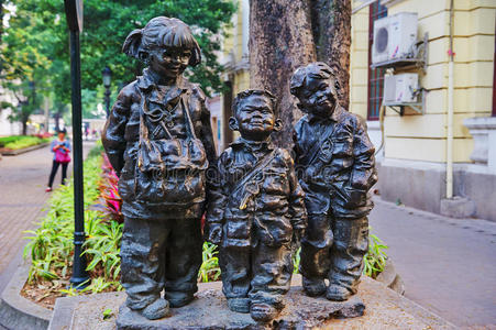 小学生雕塑照片