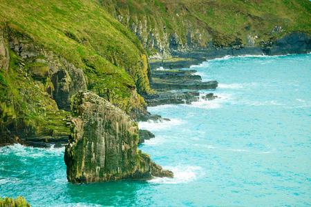 爱尔兰风景。大西洋海岸风光。